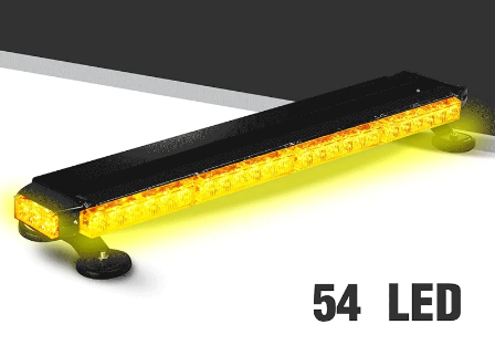 LED/ becuri - auto - Rampa Girofar LED 68 cm, lumina portocalie stroboscopica 360 prindere magnetica