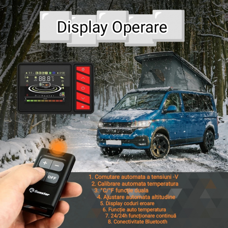 SUNSTER - Sirocou Portabil Diesel 5kW/ Încălzitor staționar/ Soba pe motorina 12/24V [2]