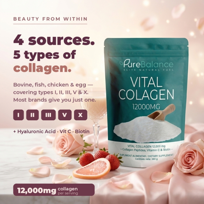 Pure Balance Vital Collagen 12,000 mg - Collagen Powder with Hyaluronic Acid and Biotin 360 g [4]