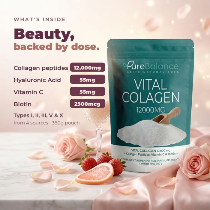 Pure Balance Vital Collagen 12,000 mg - Collagen Powder with Hyaluronic Acid and Biotin 360 g [3]