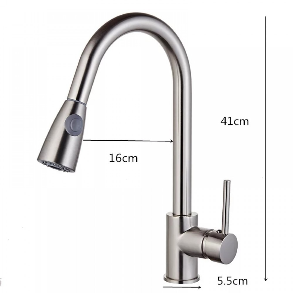 Baterie Bucatarie Extractabila Inox Smack 1701 [1]