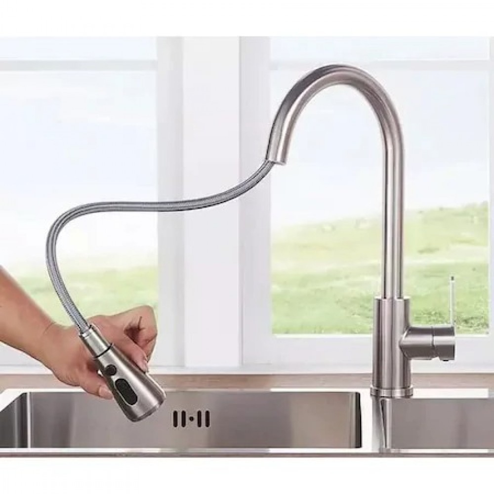 Baterie Bucatarie Extractabila Inox Smack 1701 [5]