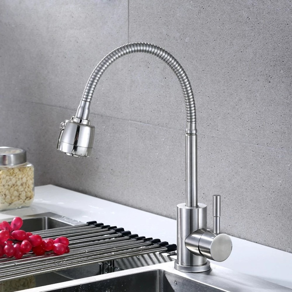 Baterie Bucatarie Flexibila Inox Smack 1711 [2]