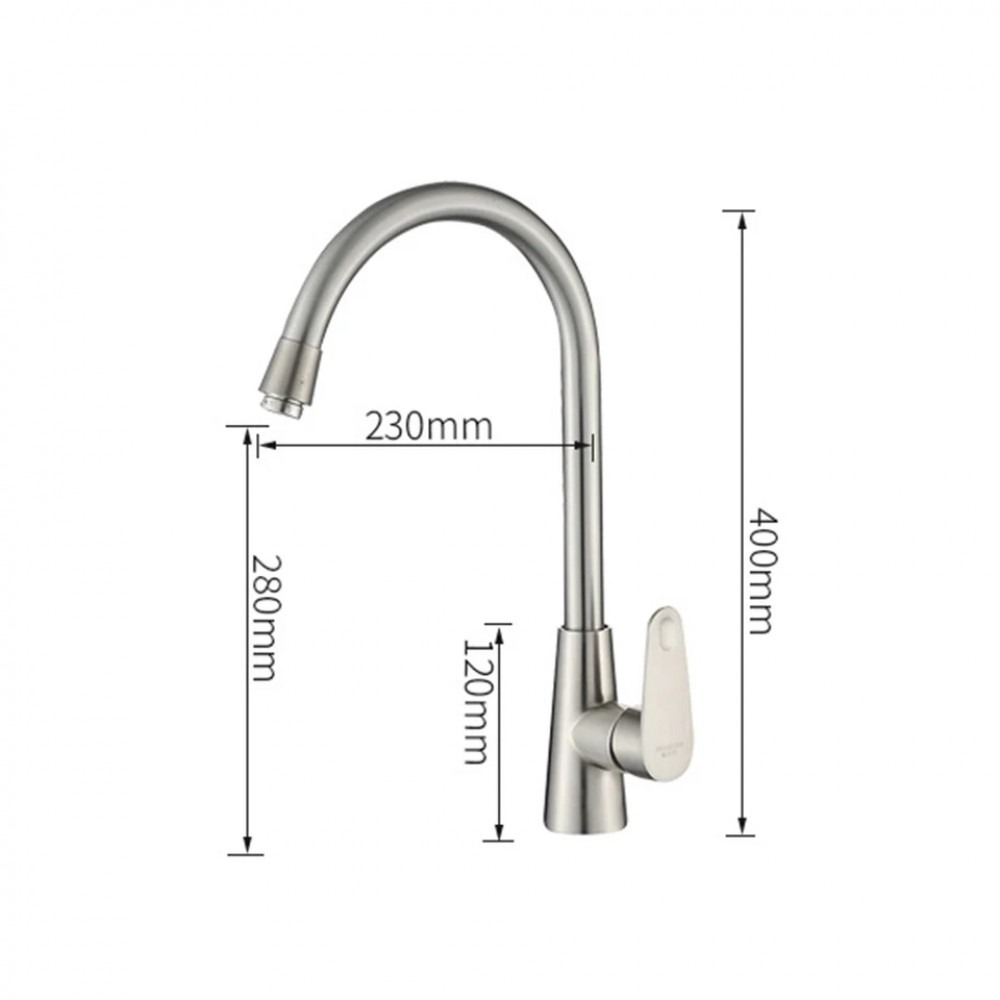Baterie Bucatarie Inox Smack 1709 [3]