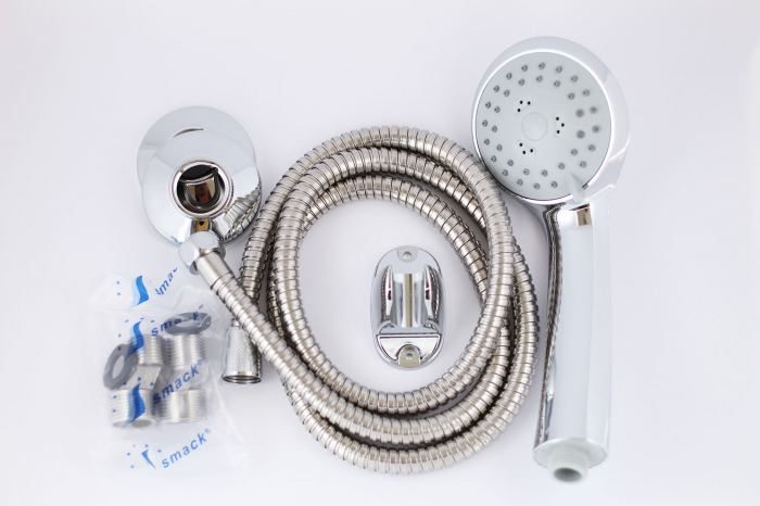 Baterie de cada cu teava fixa Smack 8821 alama crom set de dus inclus [6]