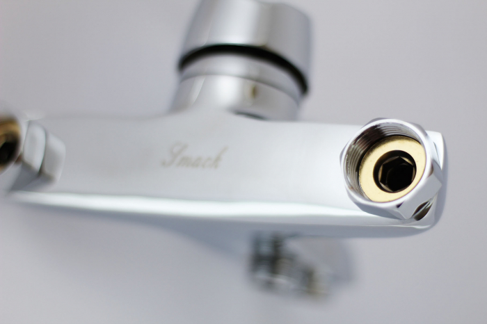 Baterie de cada cu teava fixa Smack 8821 alama crom set de dus inclus [5]