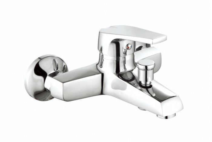 Baterie de cada cu teava fixa Smack 8821 alama crom set de dus inclus [2]