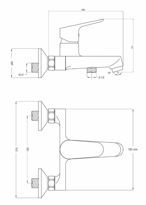 BATERIE DE CADĂ SMACK 6461 CU SCURGERE FIXĂ [8]