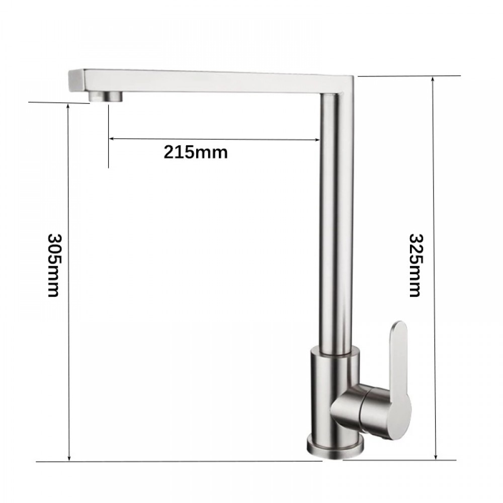 Baterie Lavoar Bucatarie Inox Smack 1707 [3]