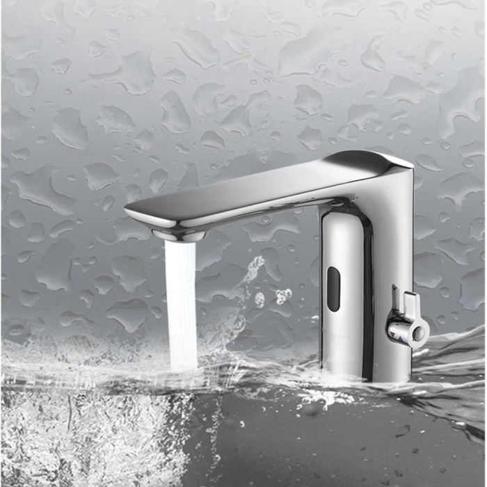 Baterie lavoar cu senzor Aqua Essence design modern din alama crom SMK1209 Smack [2]