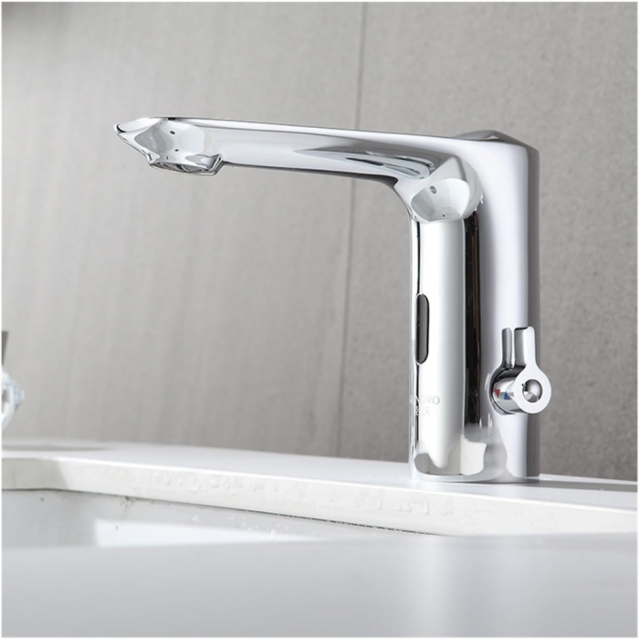 Baterie lavoar cu senzor Aqua Essence design modern din alama crom SMK1209 Smack [1]