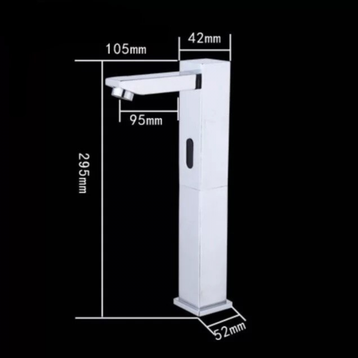 Baterie lavoar cu senzor Aqua Reflect design modern din alama crom RW117 SMACK [4]