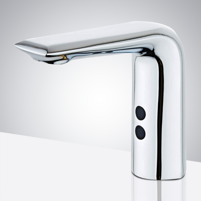 Baterie lavoar cu senzor Chrome Neo design modern din alama crom SMK158 Smack [2]