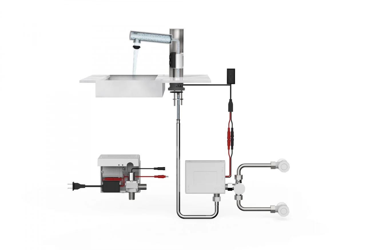 Baterie Lavoar Cu Senzor Smack smk201 Inox Satinat [3]