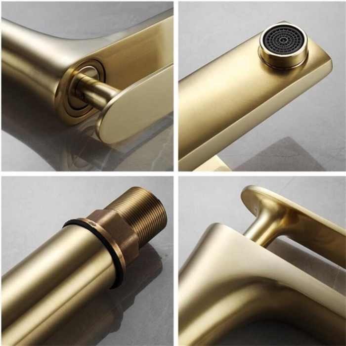 Baterie lavoar Distinct Golden design modern din alama auriu SMK034 Smack [5]