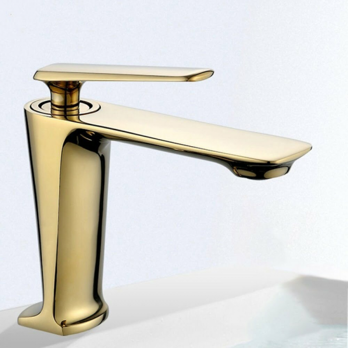 Baterie lavoar Essential Golden design modern din alama auriu SMK001 Smack [1]