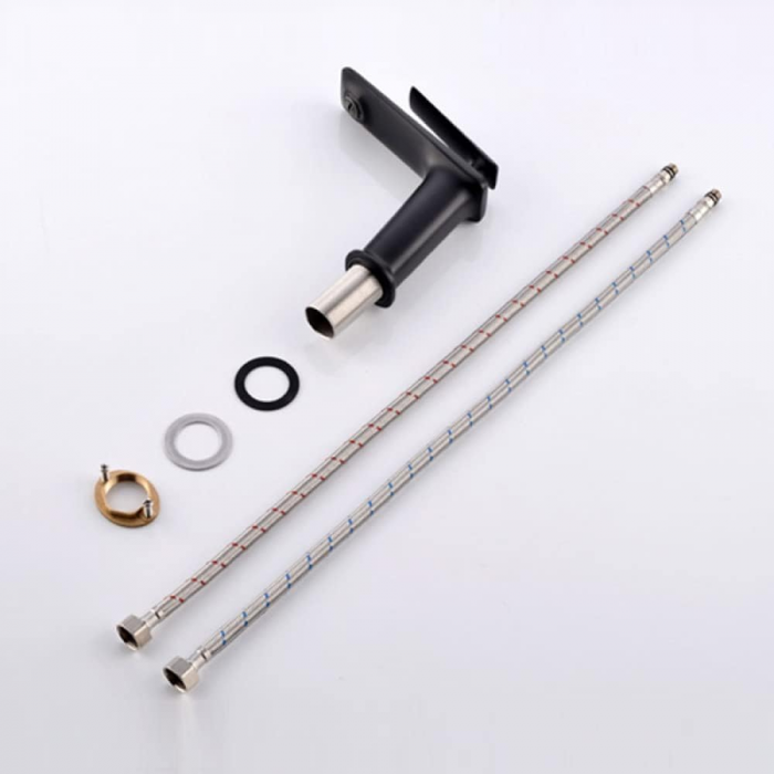 Baterie lavoar Neo Choice design modern din alama inalta negru [4]