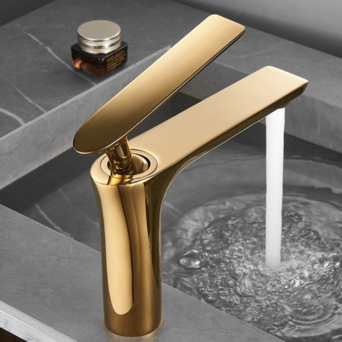 Baterie lavoar Prestige Golden design modern din alama auriu SMK029 [2]