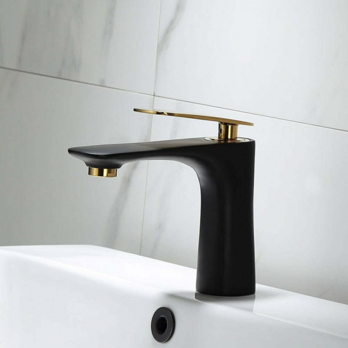 Baterie lavoar Prime Concept design modern din alama medie negru SMK008 Smack [2]