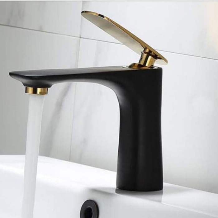 Baterie lavoar Prime Concept design modern din alama medie negru SMK008 Smack [3]