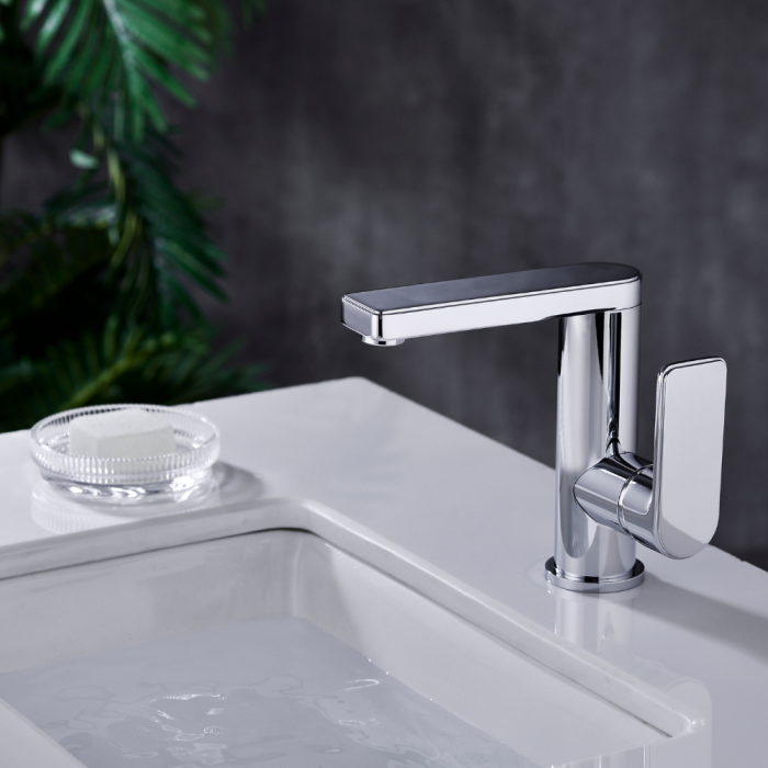 Baterie lavoar Silver Simplicity SMK5022 design modern din alama crom Smack [2]