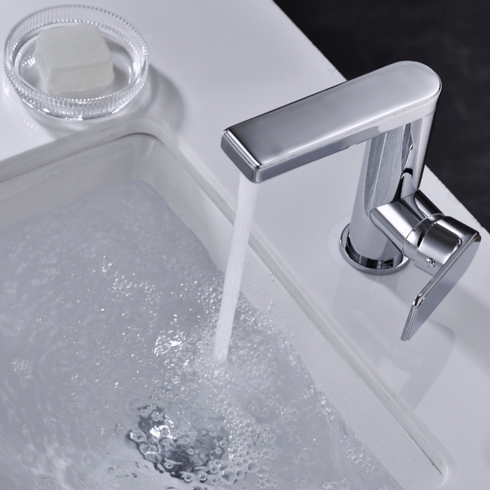 Baterie lavoar Silver Simplicity SMK5022 design modern din alama crom Smack [3]