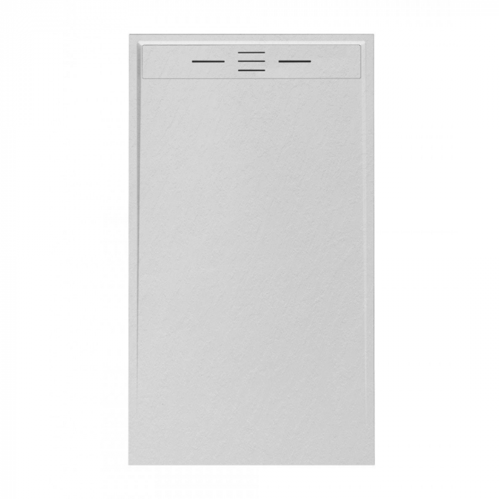Cadita de dus Minimalist Oasis 90x70cm din compozit cu sifon alb GT-9070LS-WH Smack [1]