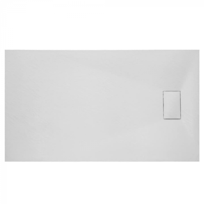 Cadita de dus Essential Modern 90x90cm din compozit cu sifon alb GT-9090ES-WH Smack [3]