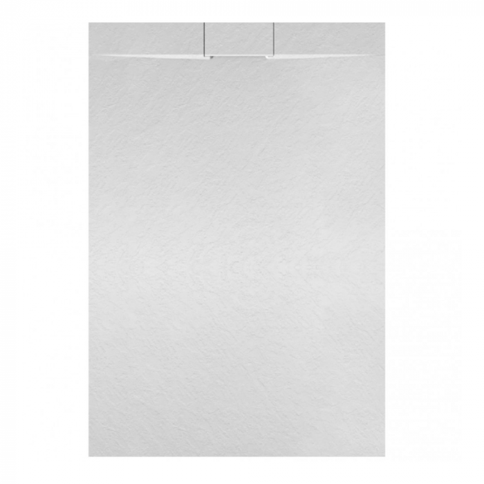 Cadita de dus Smooth Line Design 100x80cm din compozit cu sifon alb GT-10080US-WH  Smack [4]