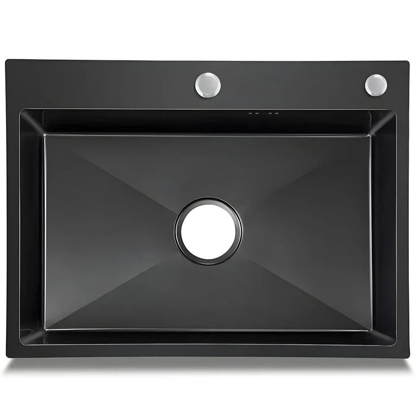 Chiuveta Bucatarie Profesionala Inox HS GRI-NEGRU 68X45 CM Smack HS6845 BK [4]