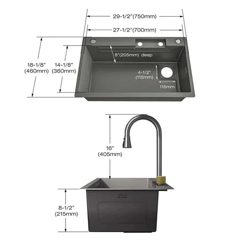 Chiuveta Bucatarie Profesionala Multifunctionala Inox FY 3018 Smack [6]