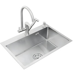 Chiveta multifunctionala cu accesorii incluse, HM 6845 Hole Satin 68x45x19 cm [6]