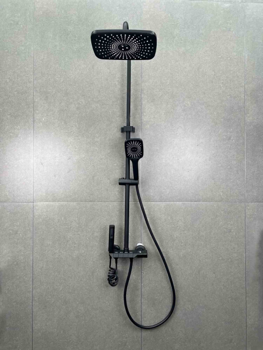 COLOANA DE DUS NEGRU MAT CU BATERIE SMACK SMK02B [2]