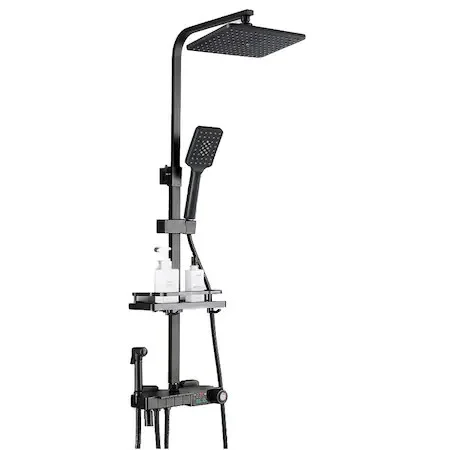 Coloana dus negru mat afisaj Lcd temperatura apa Smack SMK019 [1]