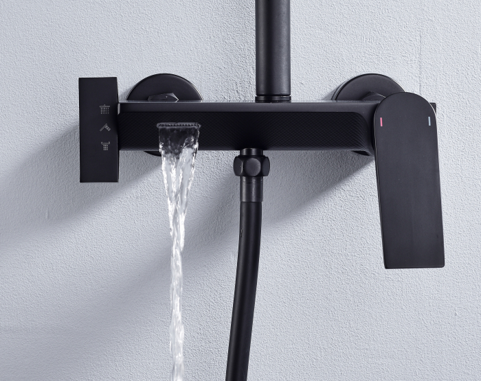 Coloana Dus Negru Mat Smack smk5032 [4]