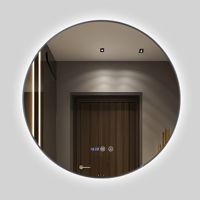 Oglindă Baie LED și Dezaburire ceas Premium cu Senzor Touch 70 cm J186 Smack [1]