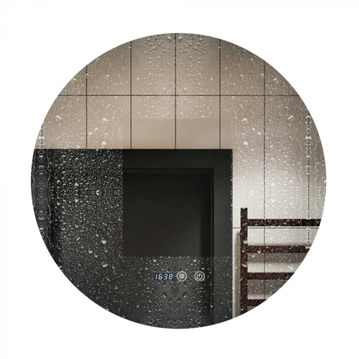 Oglindă Baie LED și Dezaburire ceas Premium cu Senzor Touch Lumina Rece Caldă și Neutră 90 cm lumina ambientala spate J170-90 Smack [5]