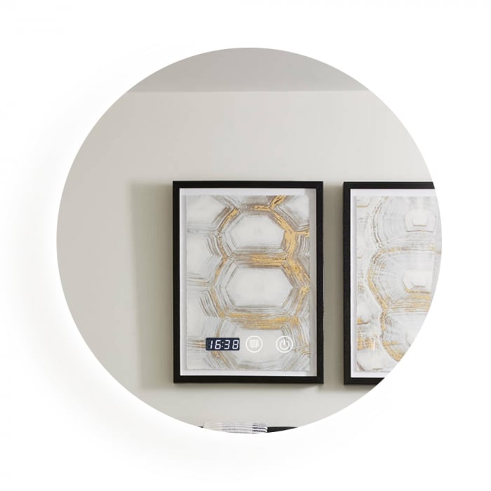 Oglindă Baie LED și Dezaburire L&S Premium cu Senzor Touch Lumina Rece Caldă și Neutră 60 cm lumina ambientala spate J170-60 Smack [1]