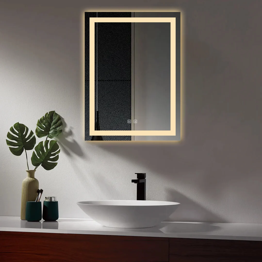 OGLINDA CU LED J108 60X80 CM SISTEM DEZABURIRE SENZOR TOUCH TREI TIPURI DE LUMINA [5]