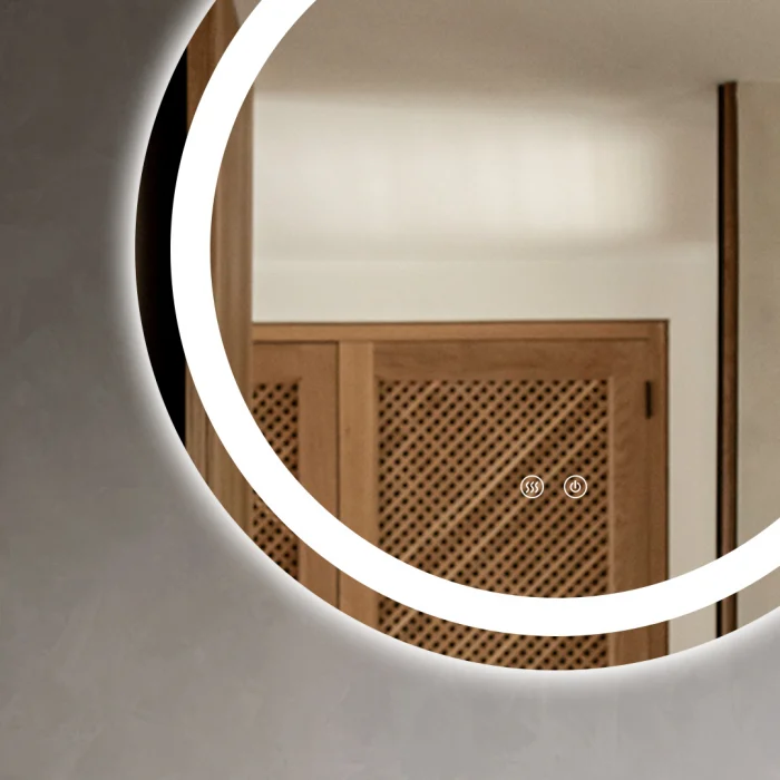Oglinda Cu LED J112-6060 pentru baie 60 cm Sistem Dezaburire Senzor Touch Trei Tipuri de Lumina Smack [6]