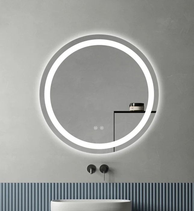 Oglinda Cu LED J112-6060 pentru baie 60 cm Sistem Dezaburire Senzor Touch Trei Tipuri de Lumina Smack [4]