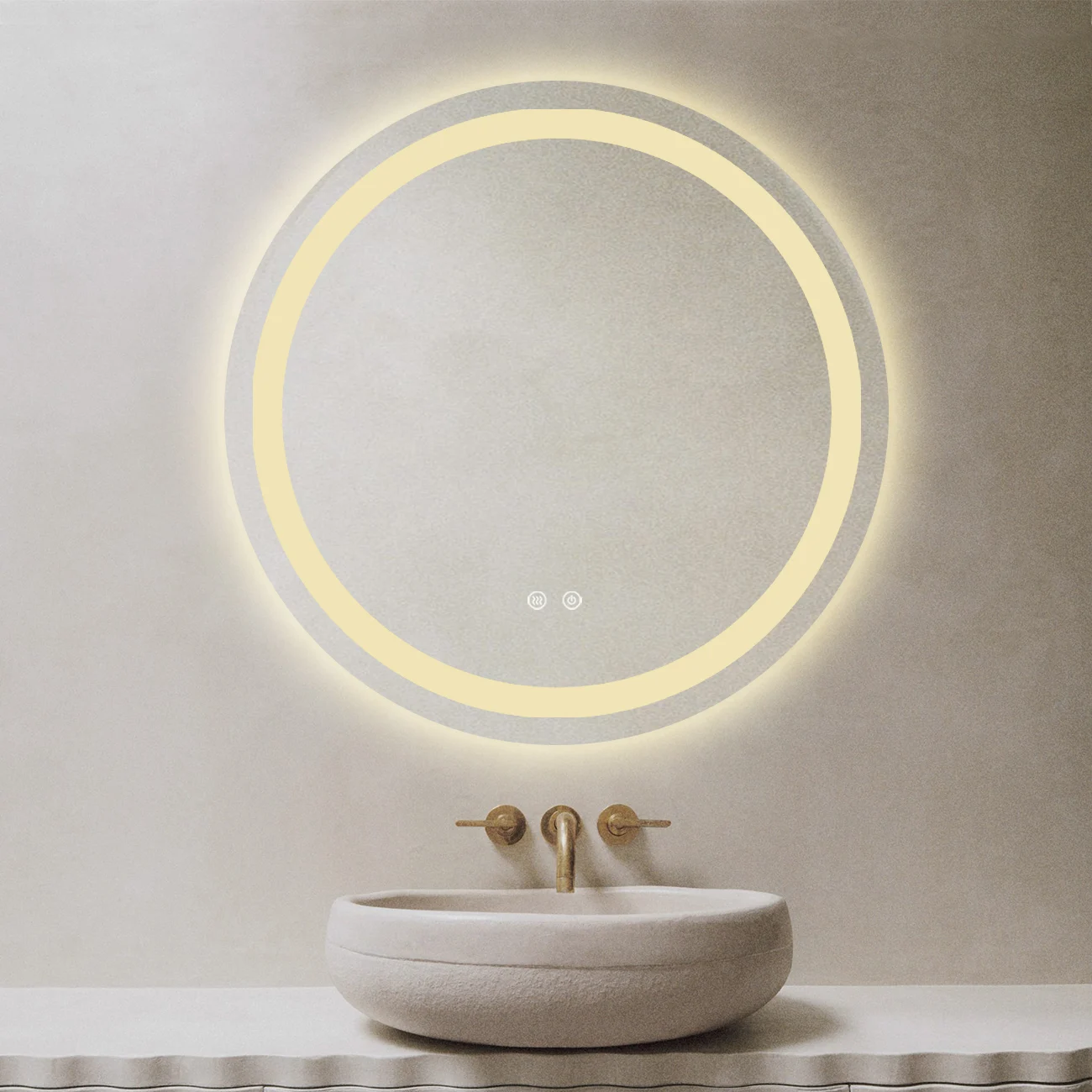 OGLINDA CU LED PENTRU BAIE 70 CM SISTEM DEZABURIRE SENZOR TOUCH TREI TIPURI DE LUMINA J105 Smack [4]
