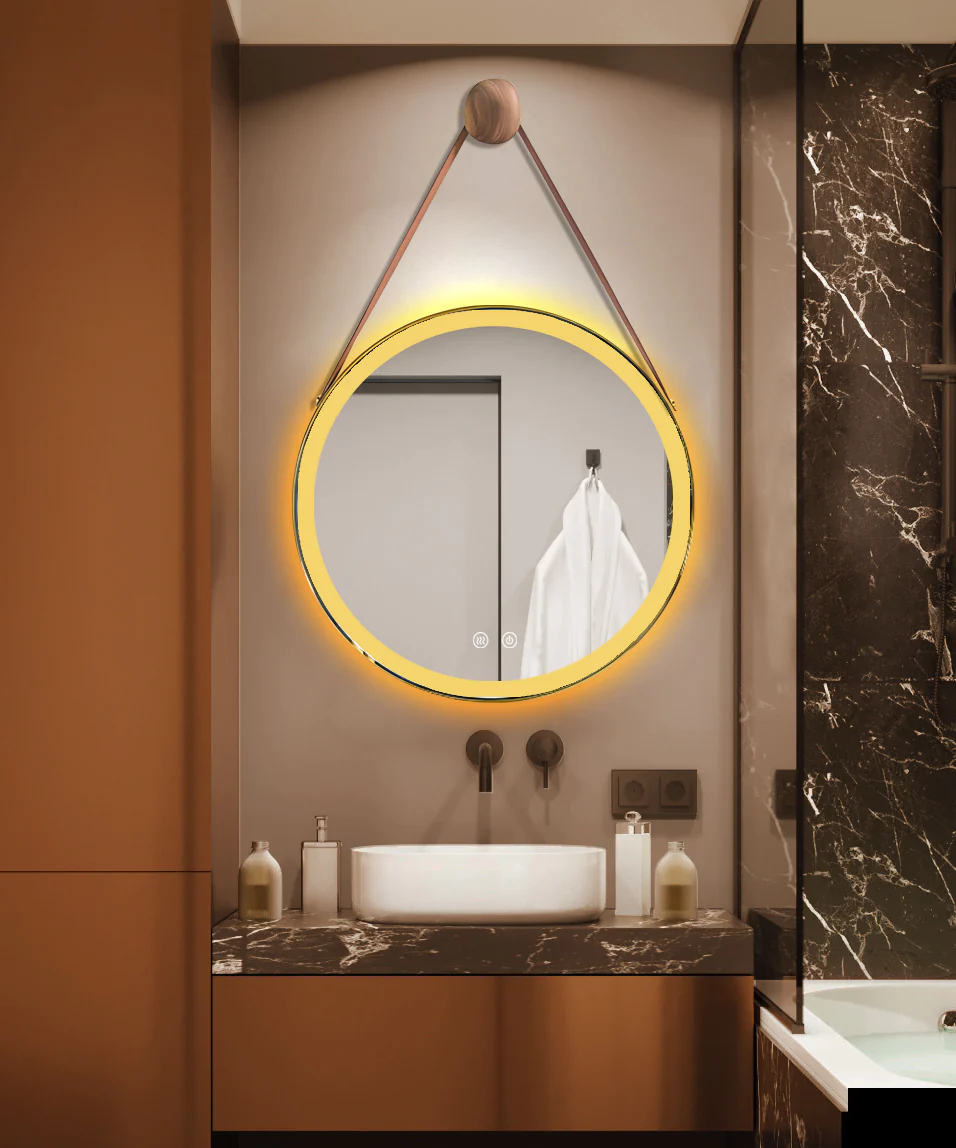 Oglinda Led Si Touch Cu Functie Dezaburire 3 Tipuri De Lumina 60 X 60 Cm J148 Smack [6]