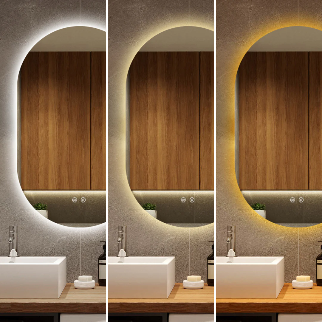 Oglinda Led Si Touch Cu Functie Dezaburire 3 Tipuri De Lumina Smack 80 X 50 Cm  J120-5080NF [3]