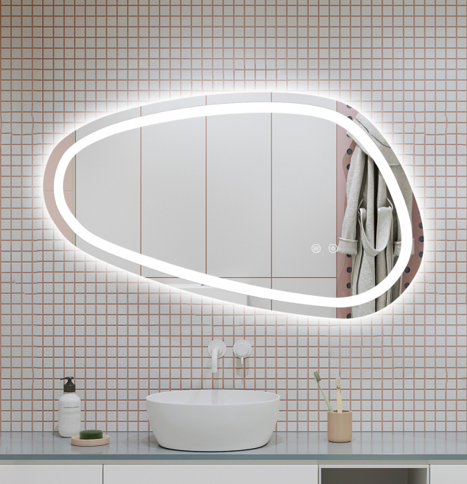 Oglinda Led Si Touch Cu Functie Dezaburire 80 X 45 Cm Smack J118 [7]