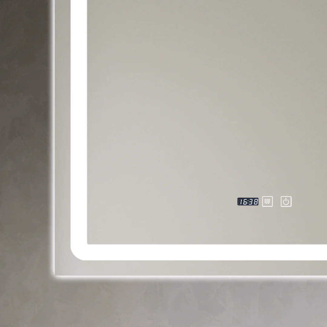 Oglinda LED Si Touch Cu Functie Dezaburire Si Ceas 80 X 65 Cm  J49 Smack [3]