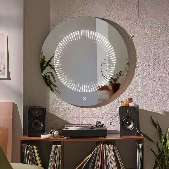 Oglinda LED Si Touch Rotunda 80 cm cu trei tipuri de lumina Smack J183-80 [1]