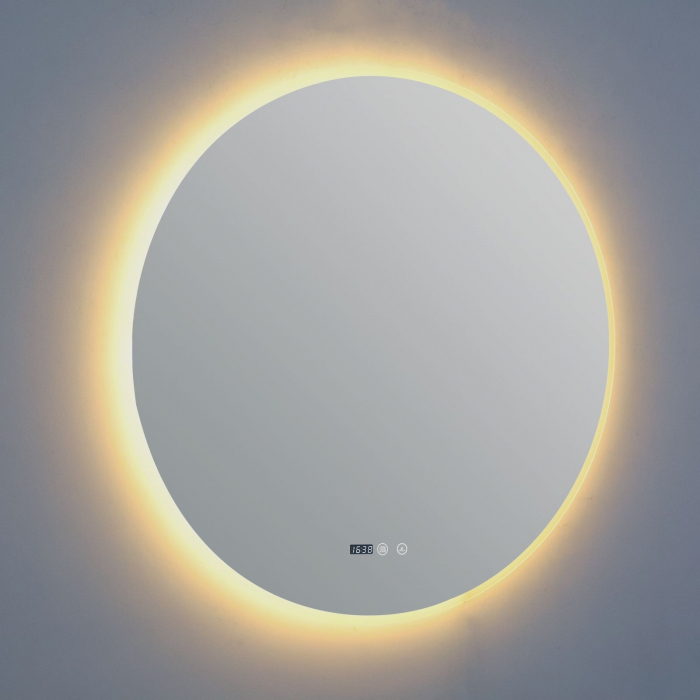 Oglinda LED Si Touch Cu Functie Dezburire Rotunda 80 cm cu trei tipuri de lumina Smack J182-80 [4]