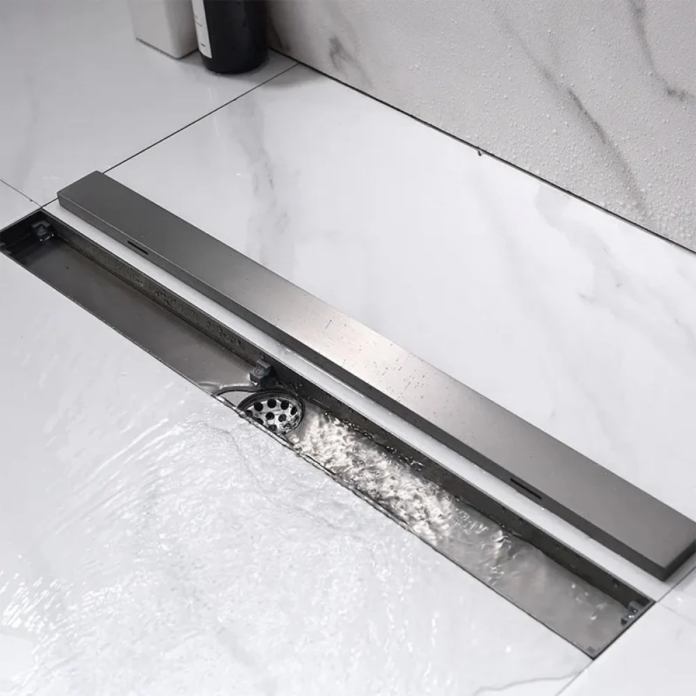 Rigola Dus Faiantabila Inox Satinat Antichizat 55x 500 mm DL-8030 55x500 inox Smack [4]