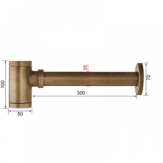 Scurgere Sifon Bronz Antichizat, Smack Esn8403 H [2]